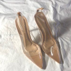 Clear heels